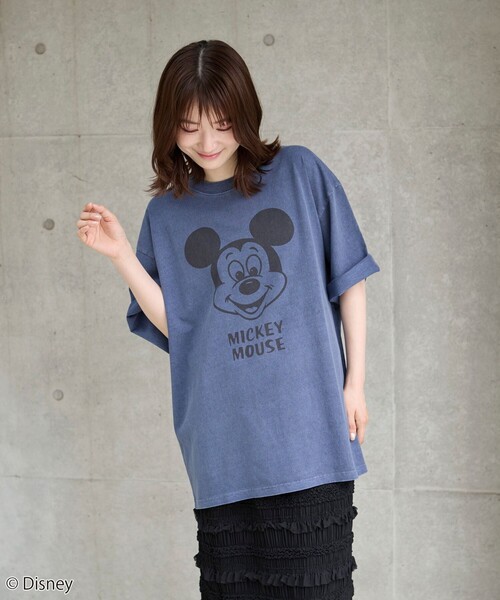 Disney（ディズニー）の「coen限定/Disney（ディズニー）ヴィンテージライクTシャツ（Tシャツ/カットソー・メンズ・ピンク/オフホワイト/ダークグレー/ネイビー・S/XL/L/M）」の11枚目の写真