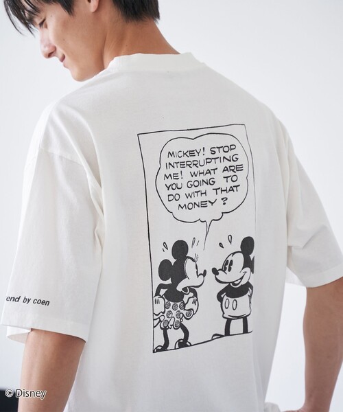 Disney（ディズニー）の「coen限定/Disney（ディズニー）ヴィンテージライクTシャツ（Tシャツ/カットソー・メンズ・ピンク/オフホワイト/ダークグレー/ネイビー・S/XL/L/M）」の16枚目の写真