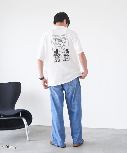 Disney（ディズニー）の「coen限定/Disney（ディズニー）ヴィンテージライクTシャツ（Tシャツ/カットソー・メンズ・ピンク/オフホワイト/ダークグレー/ネイビー・S/XL/L/M）」の17枚目の写真