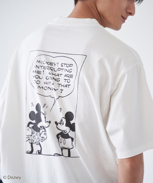 Disney（ディズニー）の「coen限定/Disney（ディズニー）ヴィンテージライクTシャツ（Tシャツ/カットソー・メンズ・ピンク/オフホワイト/ダークグレー/ネイビー・S/XL/L/M）」の18枚目の写真