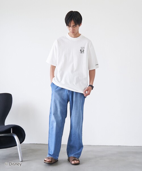 Disney（ディズニー）の「coen限定/Disney（ディズニー）ヴィンテージライクTシャツ（Tシャツ/カットソー・メンズ・ピンク/オフホワイト/ダークグレー/ネイビー・S/XL/L/M）」の19枚目の写真