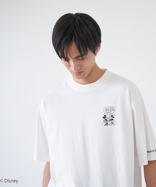 Disney（ディズニー）の「coen限定/Disney（ディズニー）ヴィンテージライクTシャツ（Tシャツ/カットソー・メンズ・ピンク/オフホワイト/ダークグレー/ネイビー・S/XL/L/M）」の20枚目の写真