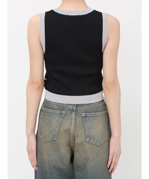 EVRIS（エヴリス）の「ジャガードグラフィックニットトップス（ニット/セーター・レディース・ブラック/ブルー・FREE）」の15枚目の写真