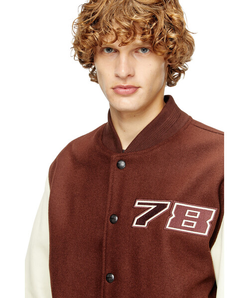 メンズ ブルゾン L-KOPF（スタジャン）｜DIESEL（ディーゼル）の