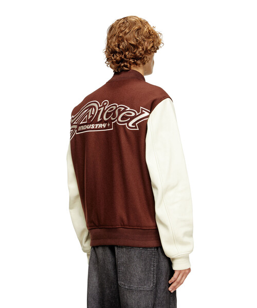 メンズ ブルゾン L-KOPF（スタジャン）｜DIESEL（ディーゼル）の