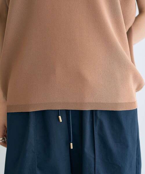 YECCA VECCA（イェッカヴェッカ）の「Vネックドルマンニット（ニット/セーター・レディース・ブラック/キャメル/パープル・FREE）」の10枚目の写真