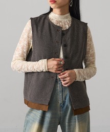 【MAGASIN DE MODE Onjna】ツイードベスト trc
