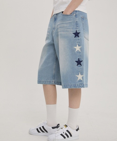 WaiKei（ワイケイ）の「【UNISEX】Wai Kei／スターバミューダパンツ（その他パンツ・レディース・ブルー/ライトブルー・MEDIUM/LARGE）」の4枚目の写真