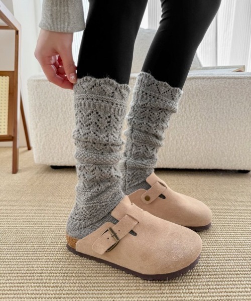 Teem Store（チームストア）の「粗編みニットソックス（ソックス/靴下・レディース・ホワイト/ブラック/グレー・F）」の22枚目の写真