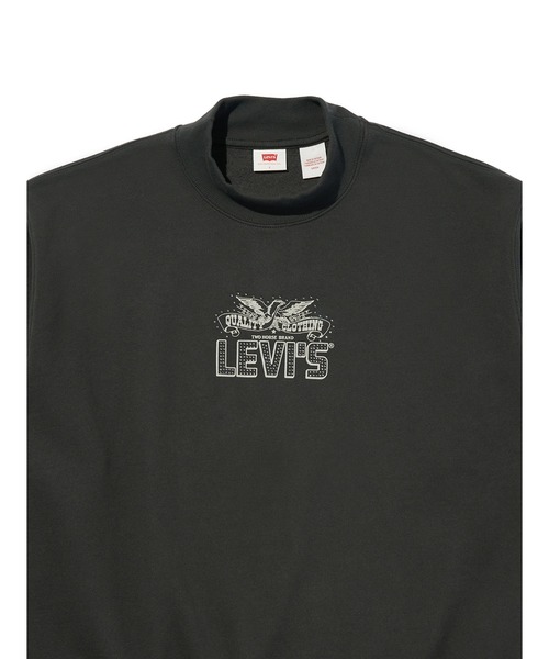 Levi's(リーバイス)の「Levi's/リーバイス モックネックスウェットシャツ(スウェット・レディース・ブラック・S/L/M)」の4枚目の写真