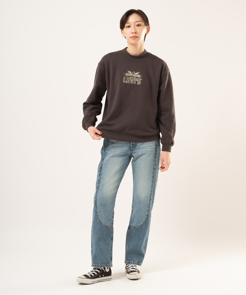 Levi's(リーバイス)の「Levi's/リーバイス モックネックスウェットシャツ(スウェット・レディース・ブラック・S/L/M)」の11枚目の写真