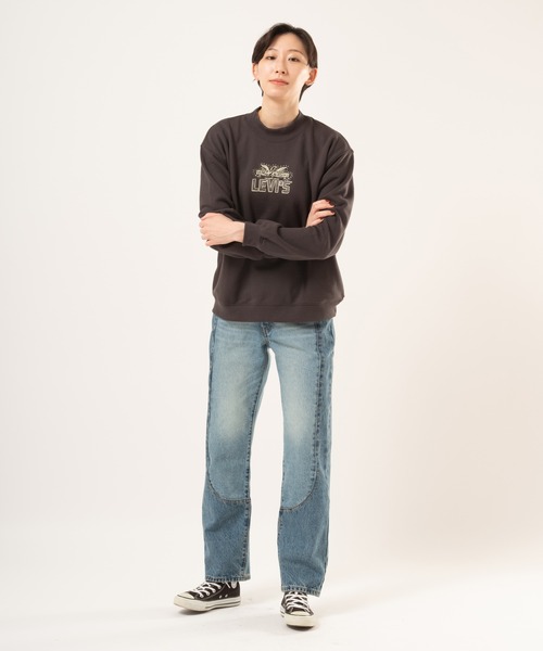 Levi's(リーバイス)の「Levi's/リーバイス モックネックスウェットシャツ(スウェット・レディース・ブラック・S/L/M)」の12枚目の写真