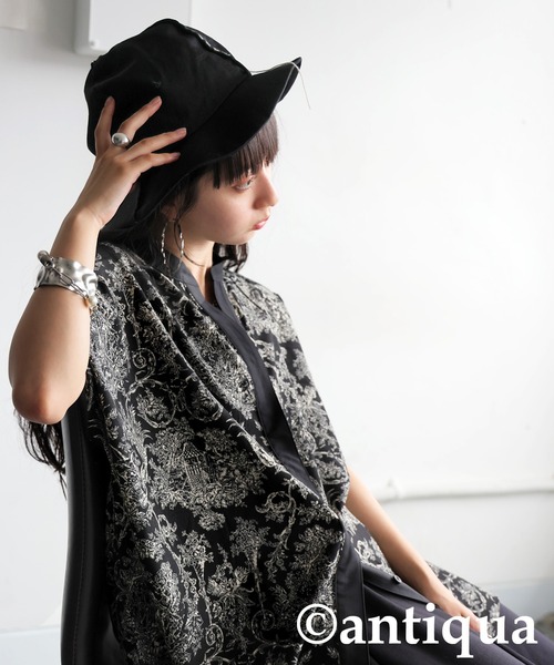 antiqua(アンティカ)の「トワルドジュイ柄半袖シャツ(シャツ/ブラウス・レディース・ブラック/アイボリー・ONESIZE)」の21枚目の写真