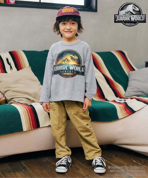 F.O.KIDS（エフオーキッズ）の「【ジュラシックワールド】長袖Tシャツ（Tシャツ/カットソー・キッズ・ブラック/レッド/グレー・100/90/80/120/110/140/130）」の6枚目の写真