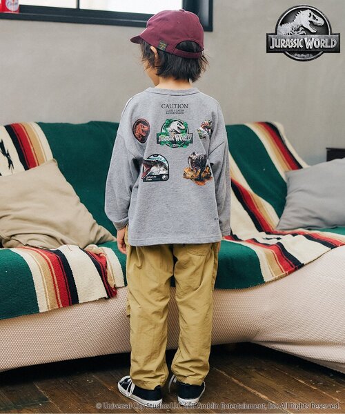 F.O.KIDS（エフオーキッズ）の「【ジュラシックワールド】長袖Tシャツ（Tシャツ/カットソー・キッズ・ブラック/レッド/グレー・100/90/80/120/110/140/130）」の7枚目の写真