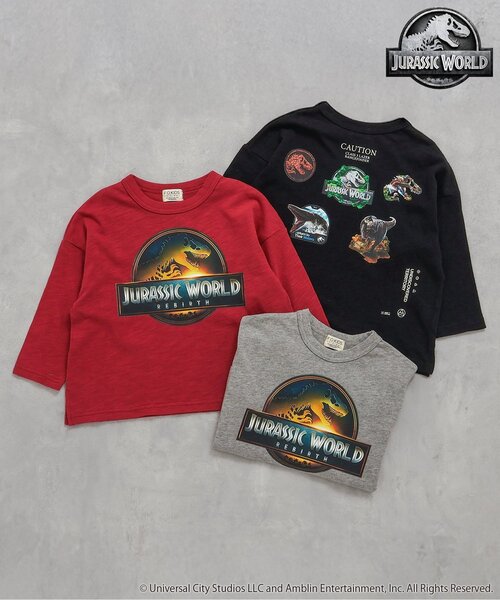 F.O.KIDS（エフオーキッズ）の「【ジュラシックワールド】長袖Tシャツ（Tシャツ/カットソー・キッズ・ブラック/レッド/グレー・100/90/80/120/110/140/130）」の13枚目の写真