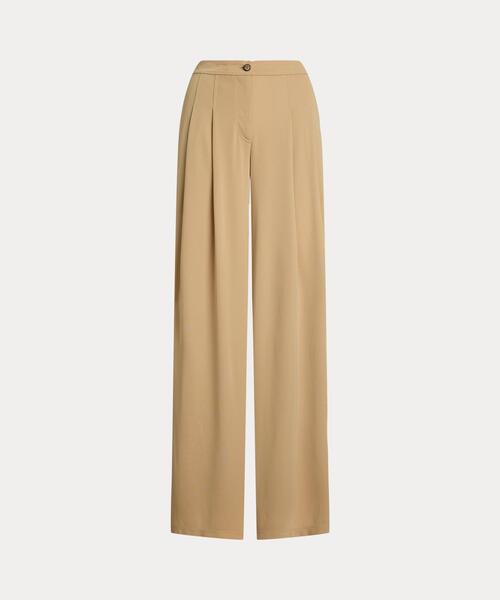 LAUREN RALPH LAUREN（ローレン ラルフ ローレン）の「プリーテッド ストレッチ ジャージー ワイドレッグ パンツ（その他パンツ・レディース・ブラウン系6・6/4/2/00/0）」の6枚目の写真
