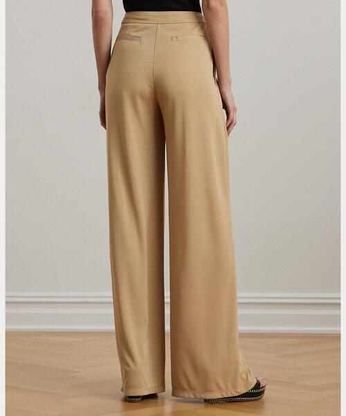 LAUREN RALPH LAUREN（ローレン ラルフ ローレン）の「プリーテッド ストレッチ ジャージー ワイドレッグ パンツ（その他パンツ・レディース・ブラウン系6・6/4/2/00/0）」の7枚目の写真