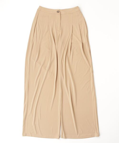 LAUREN RALPH LAUREN（ローレン ラルフ ローレン）の「プリーテッド ストレッチ ジャージー ワイドレッグ パンツ（その他パンツ・レディース・ブラウン系6・6/4/2/00/0）」の5枚目の写真