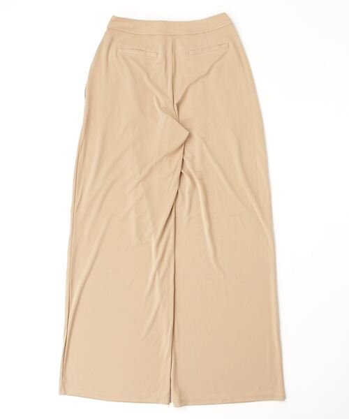 LAUREN RALPH LAUREN（ローレン ラルフ ローレン）の「プリーテッド ストレッチ ジャージー ワイドレッグ パンツ（その他パンツ・レディース・ブラウン系6・6/4/2/00/0）」の4枚目の写真