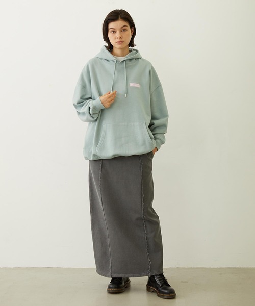 MILKFED.(ミルクフェド)の「TIGER SWEAT HOODIE(パーカー・レディース・ライトブルー/オートミール/チャコール・M/L)」の19枚目の写真