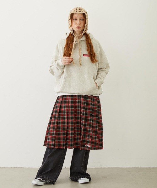 MILKFED.(ミルクフェド)の「TIGER SWEAT HOODIE(パーカー・レディース・ライトブルー/オートミール/チャコール・M/L)」の6枚目の写真