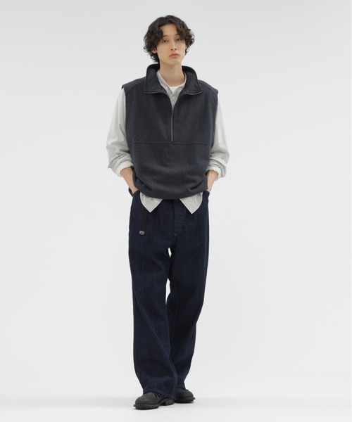 MHL.（エムエイチエル）の「TOP DYED COTTON POPLIN（シャツ/ブラウス・メンズ・グレー/ブラウン・MEDIUM/LARGE/SMALL）」の4枚目の写真