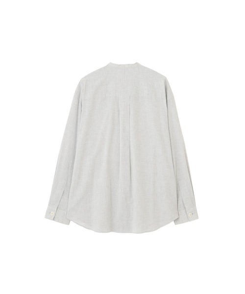 MHL.（エムエイチエル）の「TOP DYED COTTON POPLIN（シャツ/ブラウス・メンズ・グレー/ブラウン・MEDIUM/LARGE/SMALL）」の7枚目の写真