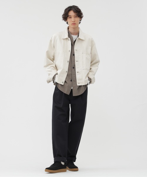 MHL.（エムエイチエル）の「TOP DYED COTTON POPLIN（シャツ/ブラウス・メンズ・グレー/ブラウン・MEDIUM/LARGE/SMALL）」の10枚目の写真