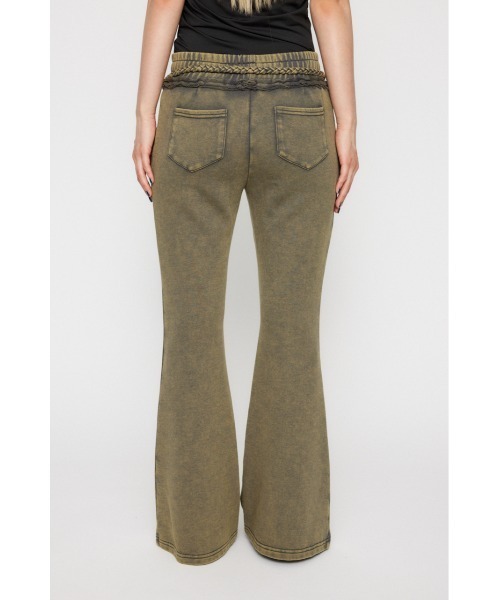 LAGUA GEM（ラグアジェム）の「WASH FLARE スウェットパンツ（スウェットパンツ・レディース・ブラック/カーキ・SMALL/MEDIUM）」の12枚目の写真