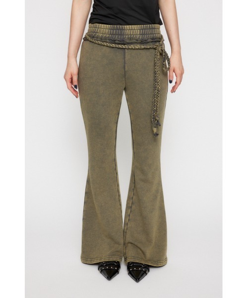 LAGUA GEM（ラグアジェム）の「WASH FLARE スウェットパンツ（スウェットパンツ・レディース・ブラック/カーキ・SMALL/MEDIUM）」の7枚目の写真