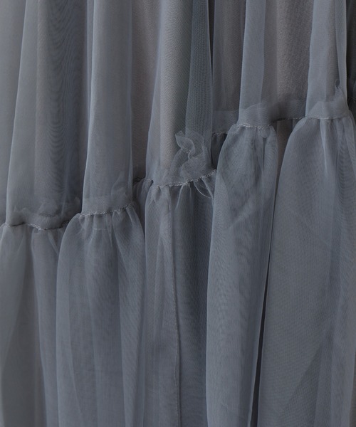 COLONY 2139（コロニートゥーワンスリーナイン）の「変形ティアードチュールスカート（スカート・レディース・ブラック/チャコールグレー/モカ・FREE）」の20枚目の写真