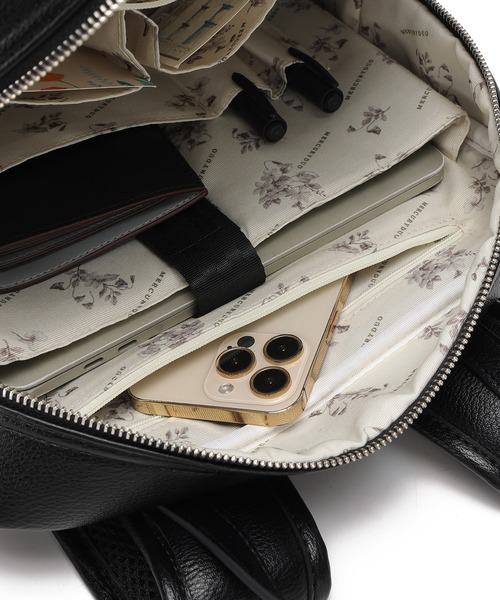 MERCURYDUO（マーキュリーデュオ）の「【MERCURYDUO/マーキュリーデュオ】ワークバックパック／A4サイズ・16インチ収納可能（バックパック/リュック・レディース・ブラック/グレイッシュベージュ/アイボリー・FREE）」の7枚目の写真