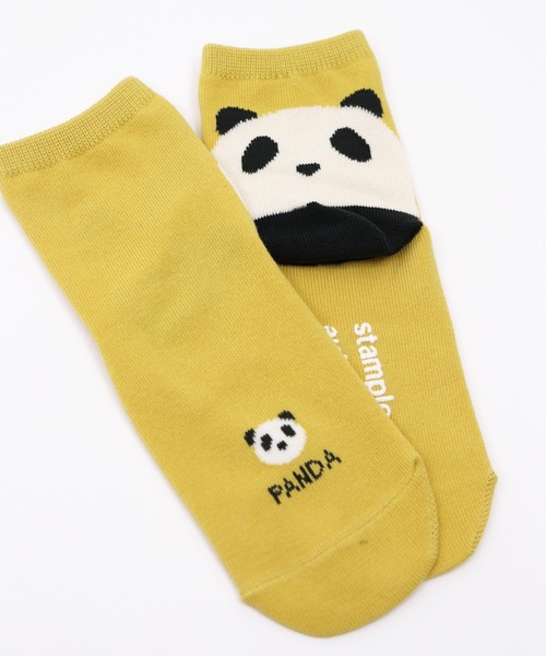 stample(スタンプル)の「パンダ ショートソックス 【3足セット】(ソックス/靴下・キッズ・A・S/M/L/LL)」の4枚目の写真