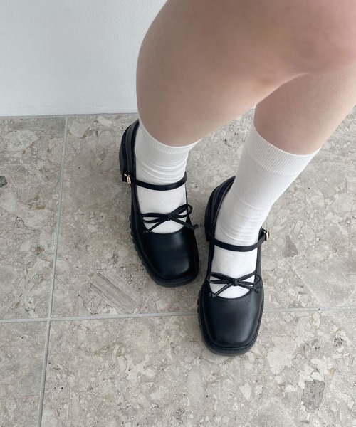 セール】2025秋冬新作 【 メリージェーン スニーカー 】リボン