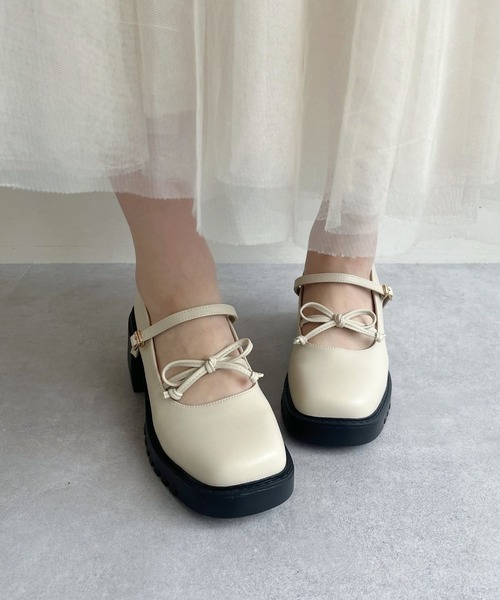 セール】2025秋冬新作 【 メリージェーン スニーカー 】リボン