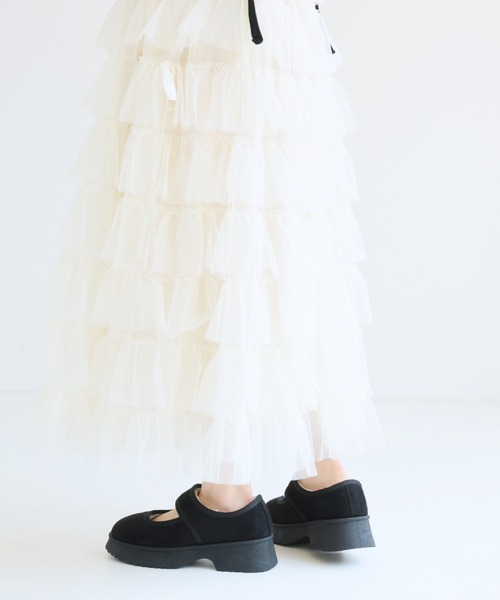 VIVIAN(ヴィヴィアン)の「もふぽか厚底メリージェーンスリッポン(その他シューズ・レディース・ブラック/キャメル・LL/L/M/S)」の14枚目の写真