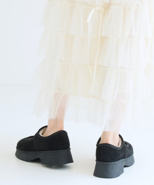 VIVIAN(ヴィヴィアン)の「もふぽか厚底メリージェーンスリッポン(その他シューズ・レディース・ブラック/キャメル・LL/L/M/S)」の15枚目の写真