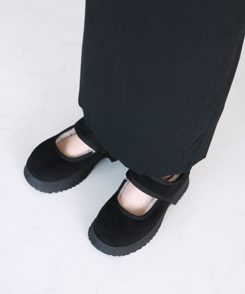 VIVIAN(ヴィヴィアン)の「もふぽか厚底メリージェーンスリッポン(その他シューズ・レディース・ブラック/キャメル・LL/L/M/S)」の5枚目の写真