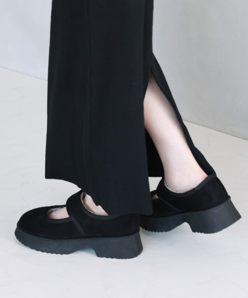 VIVIAN(ヴィヴィアン)の「もふぽか厚底メリージェーンスリッポン(その他シューズ・レディース・ブラック/キャメル・LL/L/M/S)」の6枚目の写真