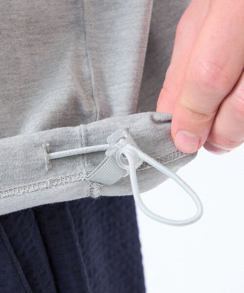 MACKINTOSH PHILOSOPHY(マッキントッシュ フィロソフィー)の「バッキンガムベア 度詰め天竺 スピンドルTシャツ(Tシャツ/カットソー・メンズ・グリーン系その他/グレー系その他2/ダークネイビー/ライトベージュ・38/40)」の6枚目の写真