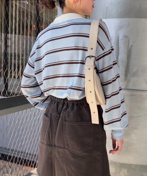 CIAOPANIC TYPY(チャオパニックティピー)の「【willow】シアーラガーニット(ニット/セーター・レディース・キャメル/グリーン/サックスブルー・ONE SIZE)」の21枚目の写真