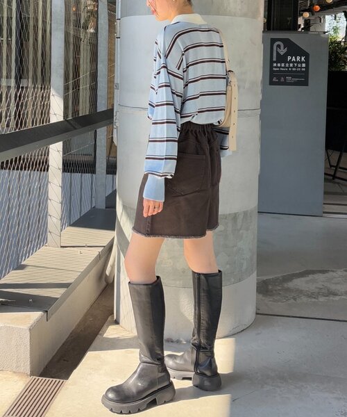 CIAOPANIC TYPY(チャオパニックティピー)の「【willow】シアーラガーニット(ニット/セーター・レディース・キャメル/グリーン/サックスブルー・ONE SIZE)」の11枚目の写真