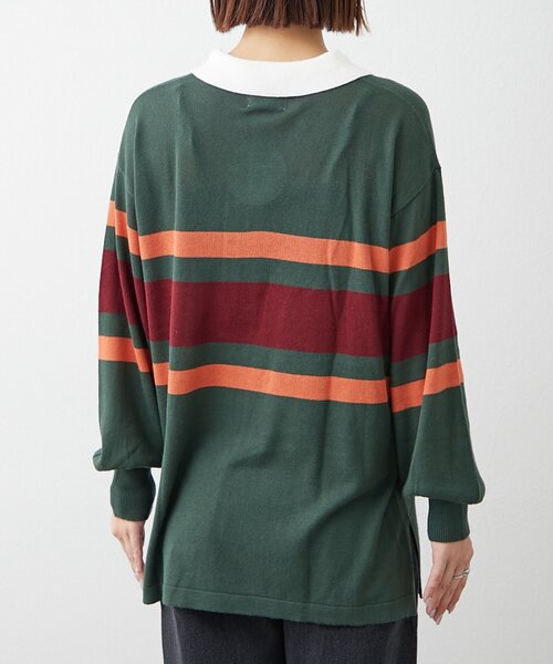 CIAOPANIC TYPY(チャオパニックティピー)の「【willow】シアーラガーニット(ニット/セーター・レディース・キャメル/グリーン/サックスブルー・ONE SIZE)」の4枚目の写真