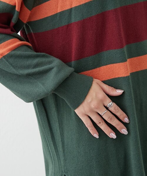 CIAOPANIC TYPY(チャオパニックティピー)の「【willow】シアーラガーニット(ニット/セーター・レディース・キャメル/グリーン/サックスブルー・ONE SIZE)」の6枚目の写真