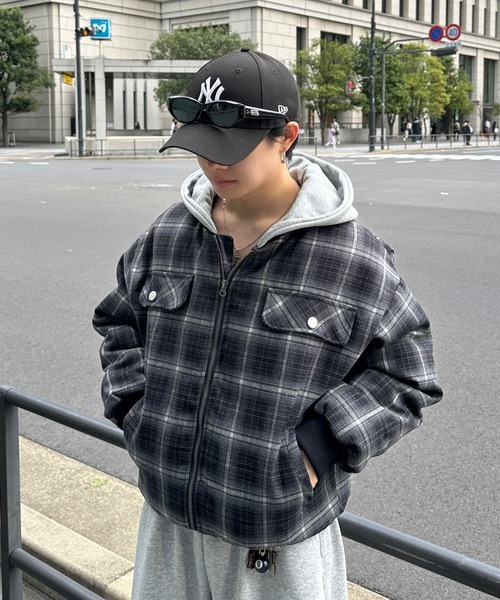 Wasted Youth チェック柄 ジップアップジャケット L Wasted Youth チェック柄 ジップアップジャケット L Wasted Youth