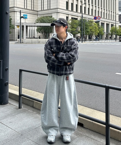 ADAMASTE（アダマスト）の「zip up hoodie check blouson - ジップアップフーディーチェックブルゾン（ブルゾン・メンズ・ブラウン/ブラック・MEDIUM/LARGE）」の14枚目の写真