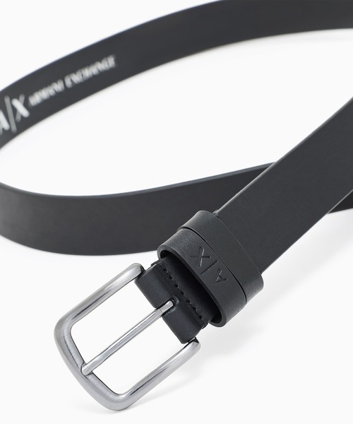 A|X アルマーニ エクスチェンジ】AXロゴ レザーベルト（ベルト