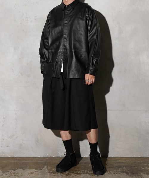 SUNNY SPORTS / サニースポーツ LEATHER SHIRT スムースレザー