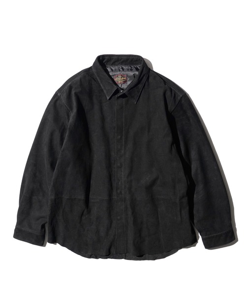 SUNNY  SPORTS（サニースポーツ）の「SUNNY SPORTS / サニースポーツ LEATHER SHIRT スムースレザー スウェード リラックスフィット レザーシャツ（シャツ/ブラウス・メンズ・ブラック系その他/ブラック・MEDIUM/LARGE）」の15枚目の写真